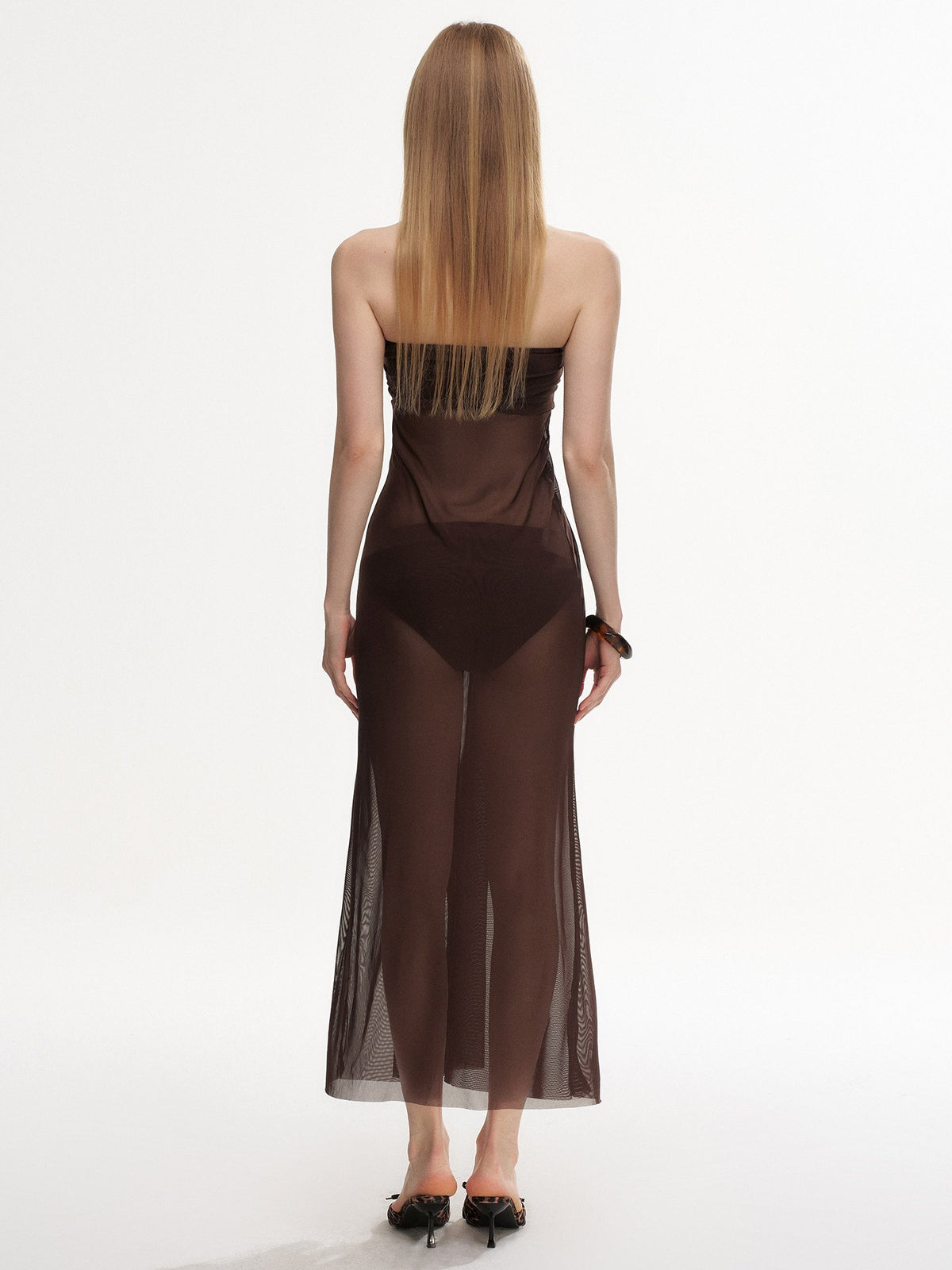 Ring Draped Dress Swim Set (2Piece)