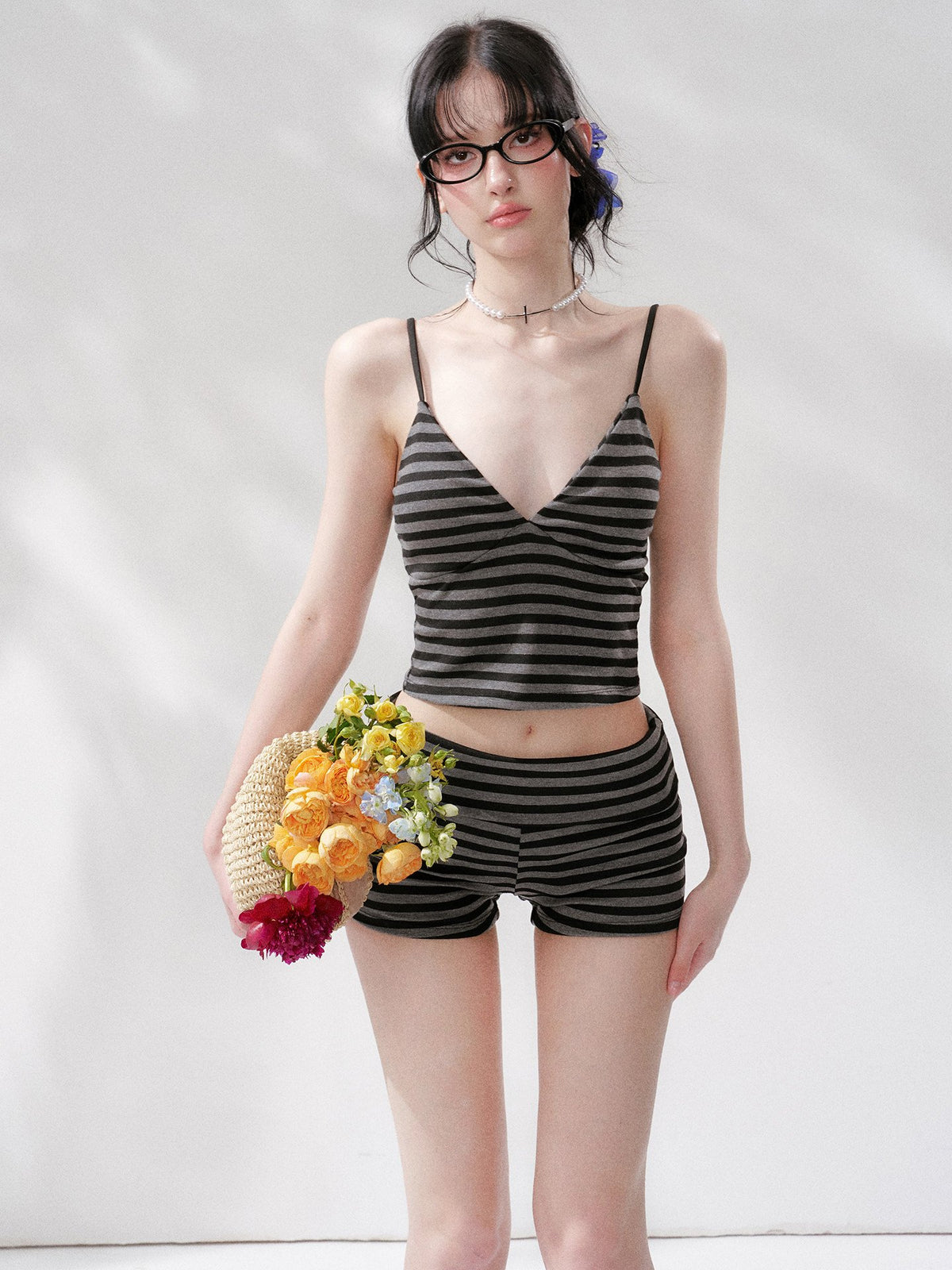 Stripe Layered Swim Set (2Piece)