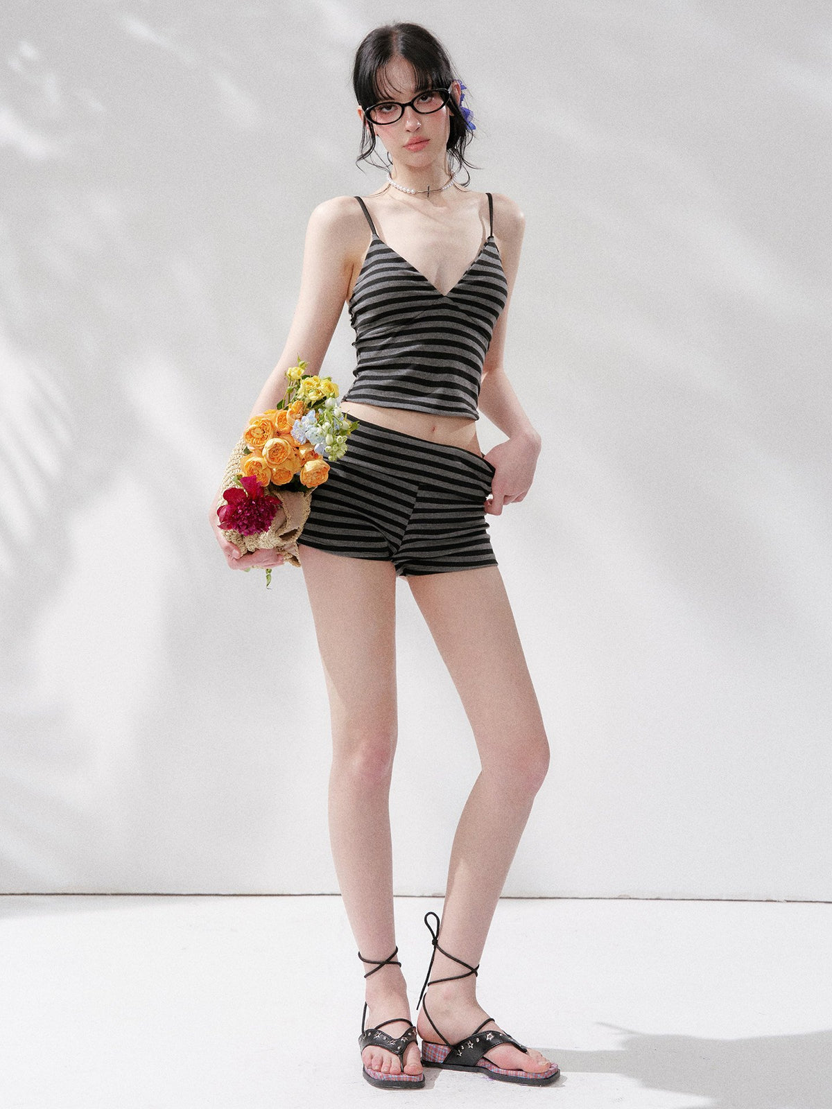 Stripe Layered Swim Set (2Piece)