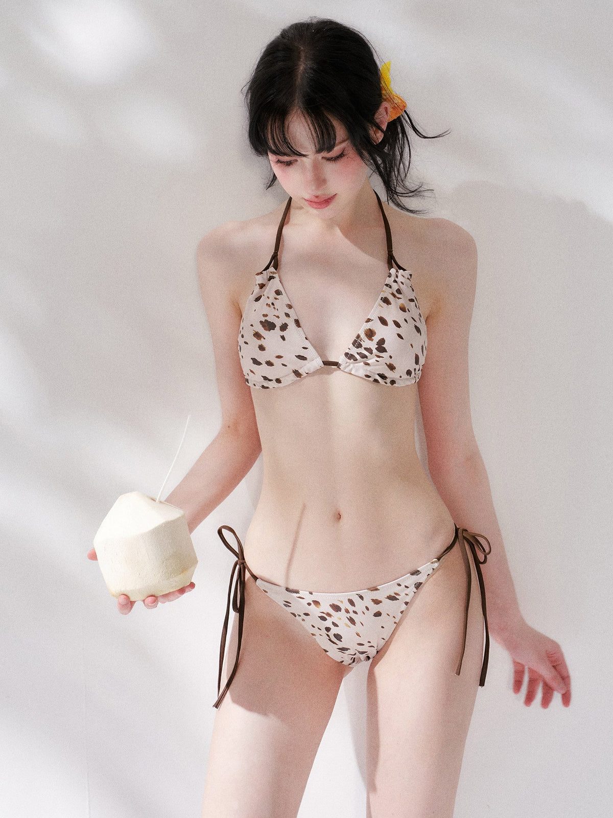 Leopard Spot Triangle Swim Set (3Piece)