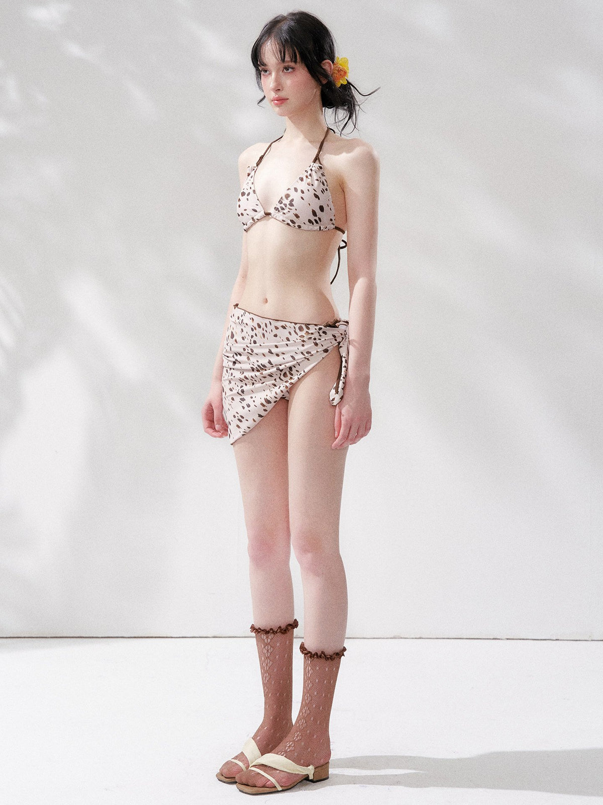 Leopard Spot Triangle Swim Set (3Piece)