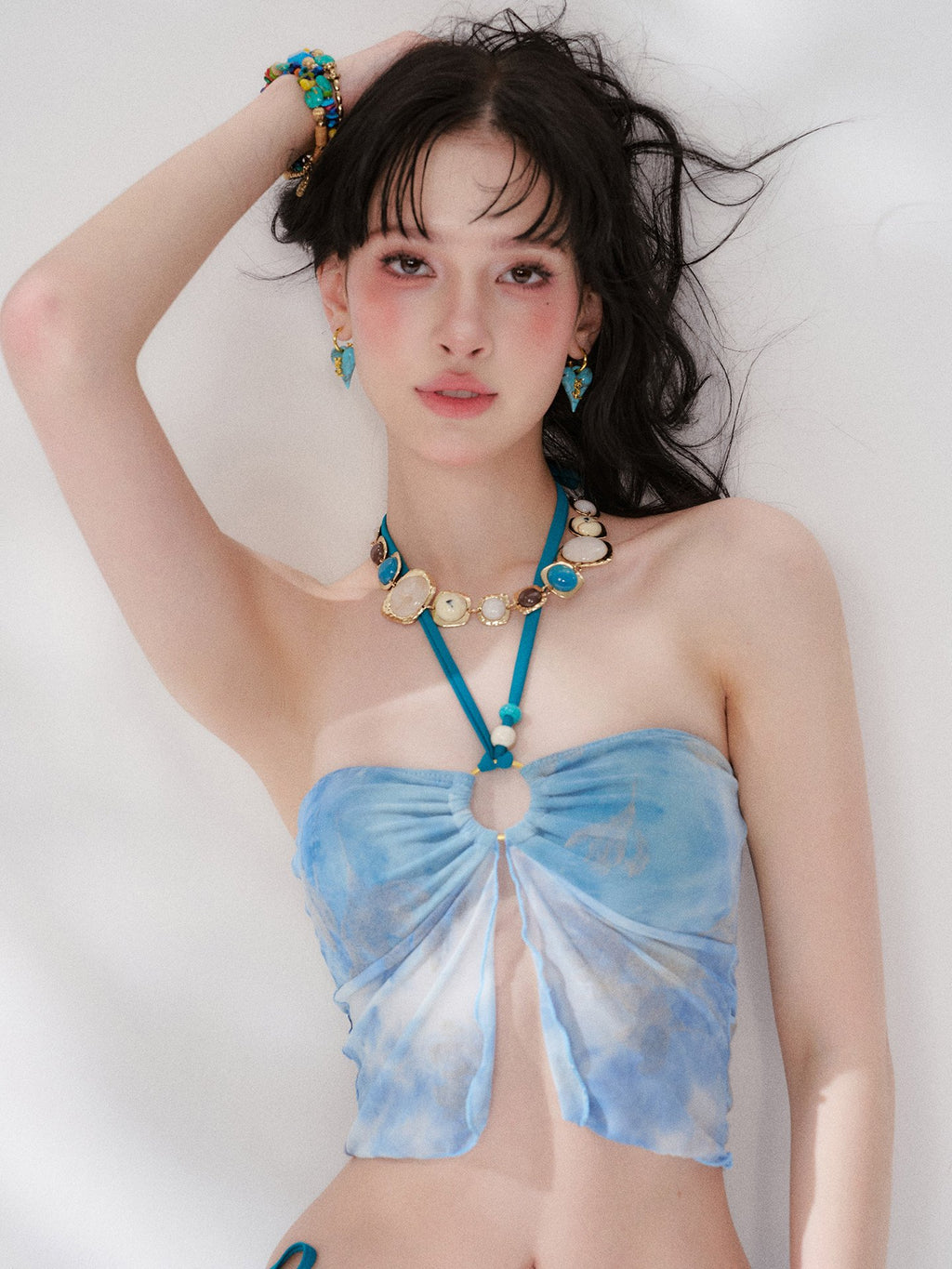 Azure Ring Tie Swim Set (3Piece)