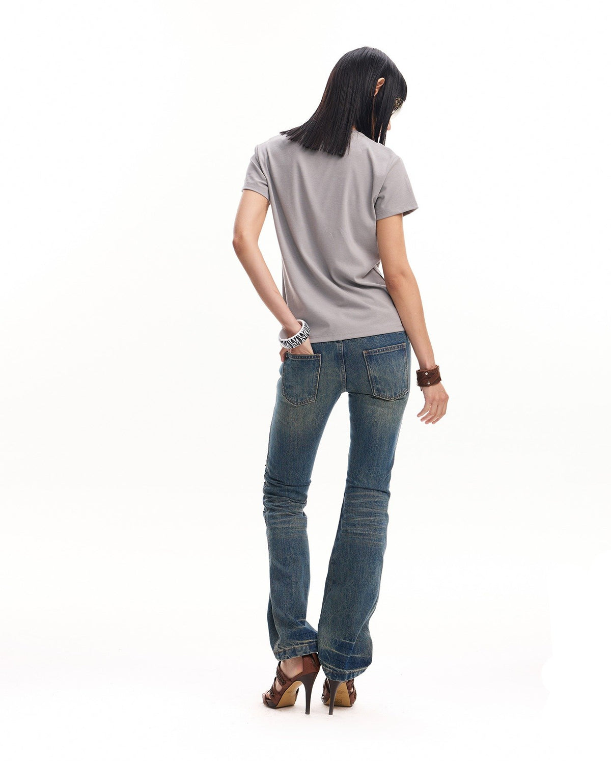 Skull Script Tailored Top