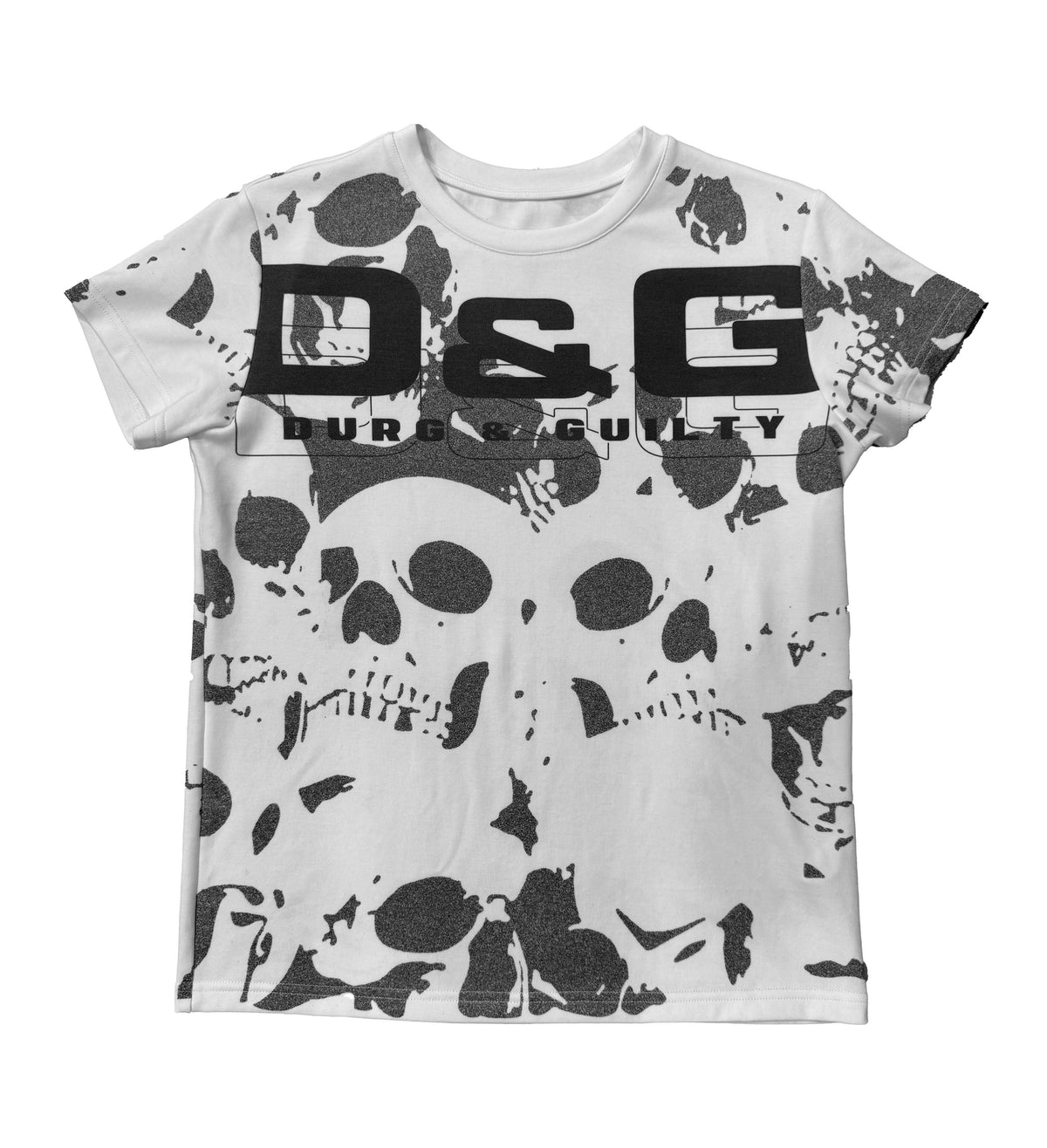 Skull Print Shoulder Top