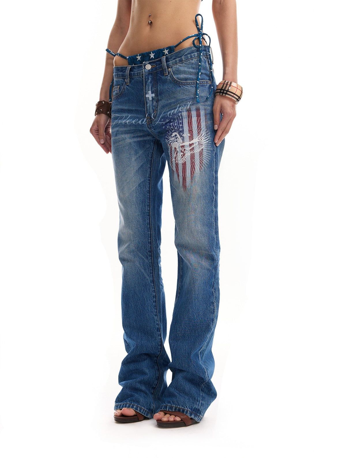Solar Eagle Tailored Denim Pants