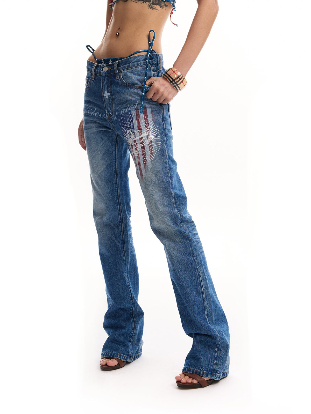 Solar Eagle Tailored Denim Pants
