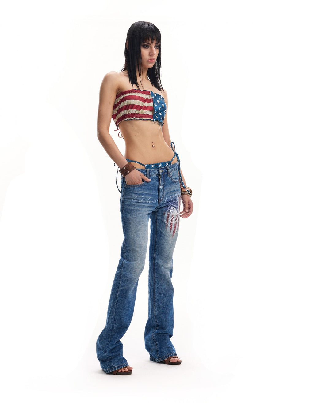 Solar Eagle Tailored Denim Pants