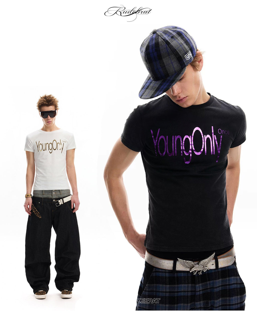 Young Only Metal Print Top (2color)