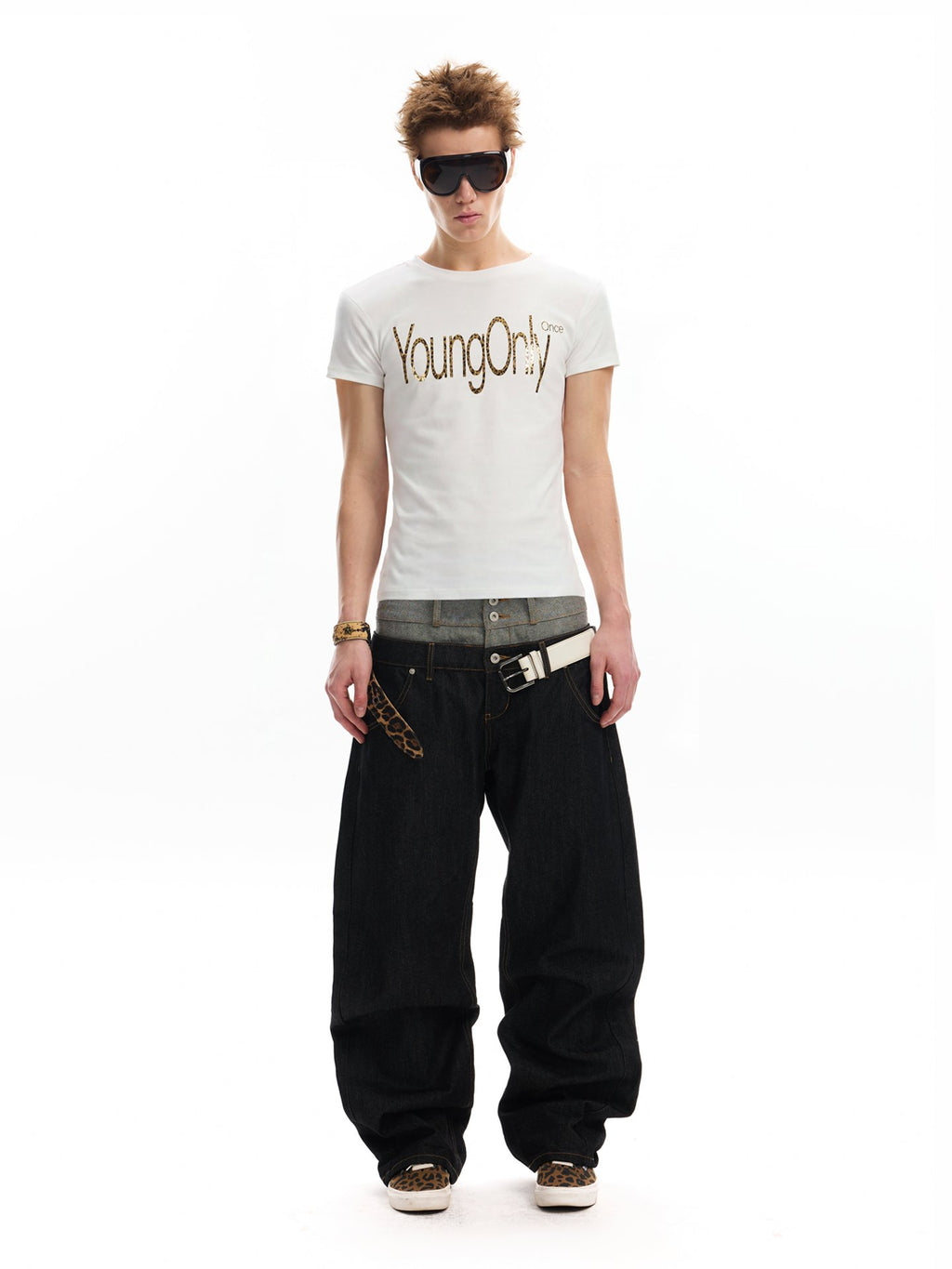 Young Only Metal Print Top (2color)