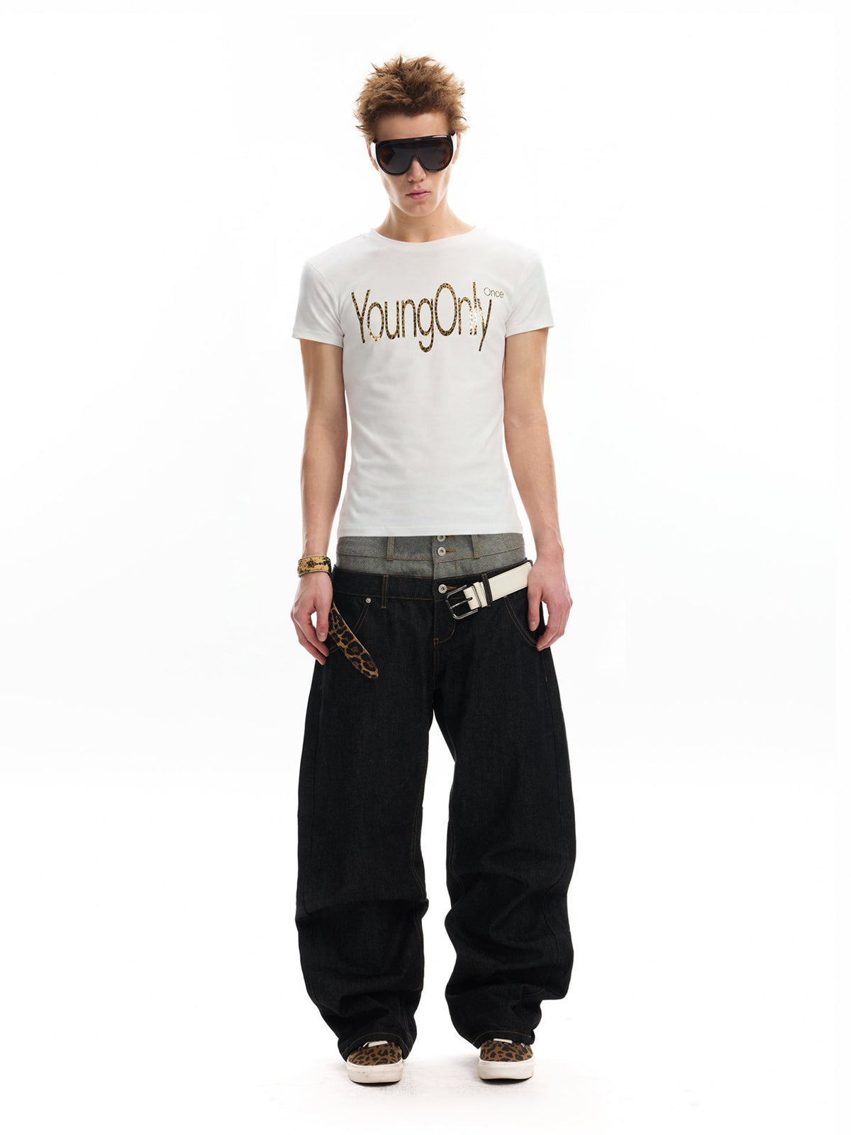 Young Only Metal Print Top (2color)