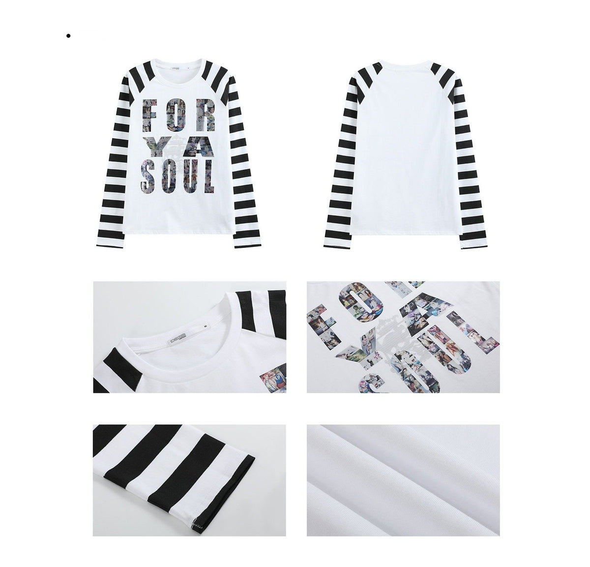 Metal Stripe Raglan Top (2color)