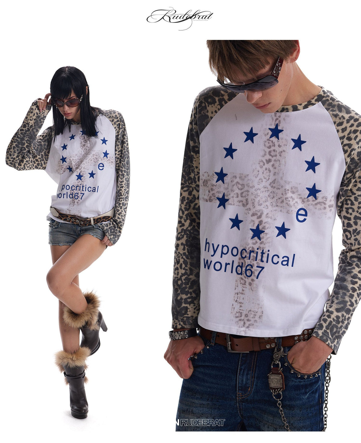 Hypocritical Leopard Raglan Top