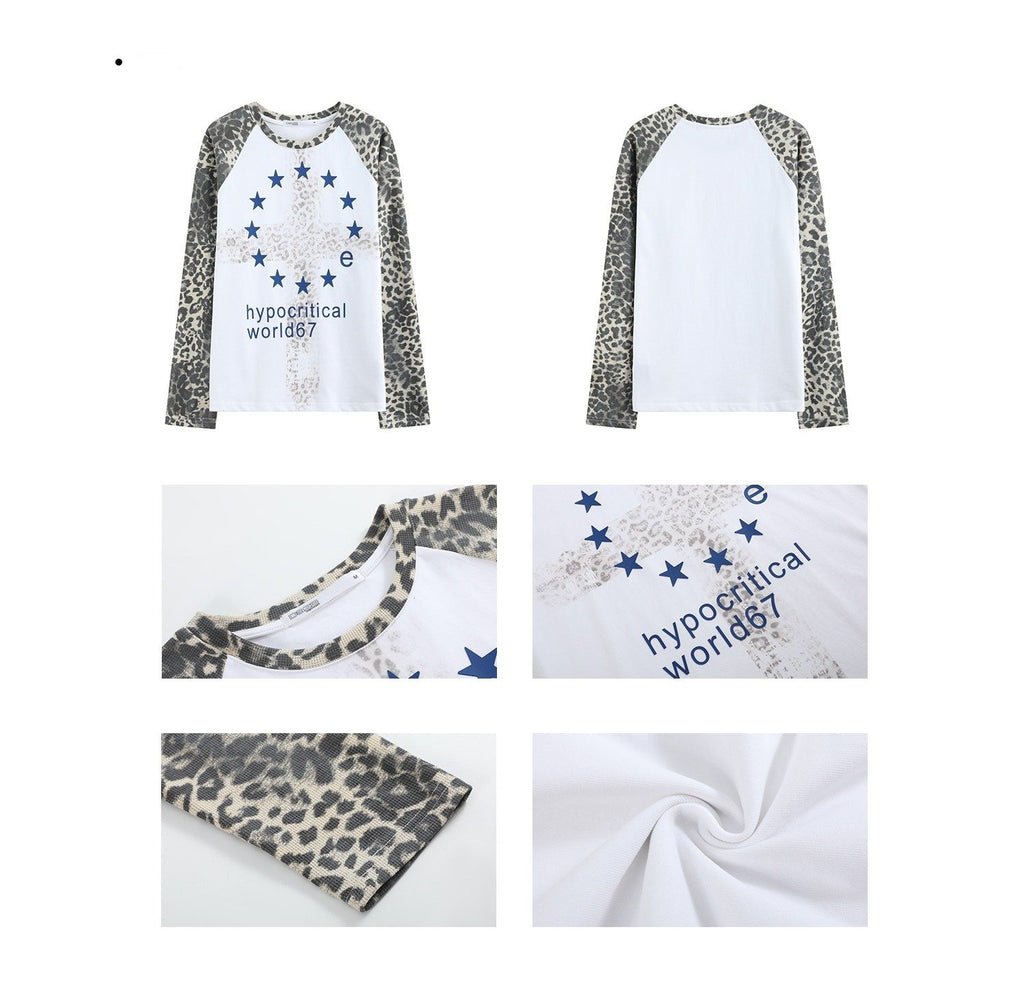 Hypocritical Leopard Raglan Top