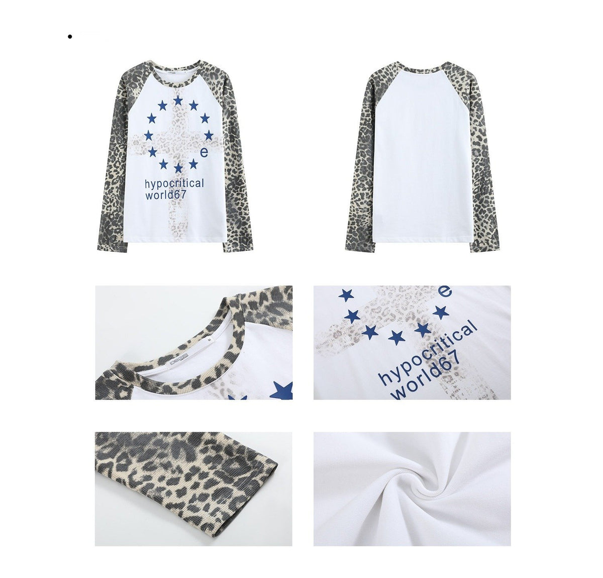 Hypocritical Leopard Raglan Top
