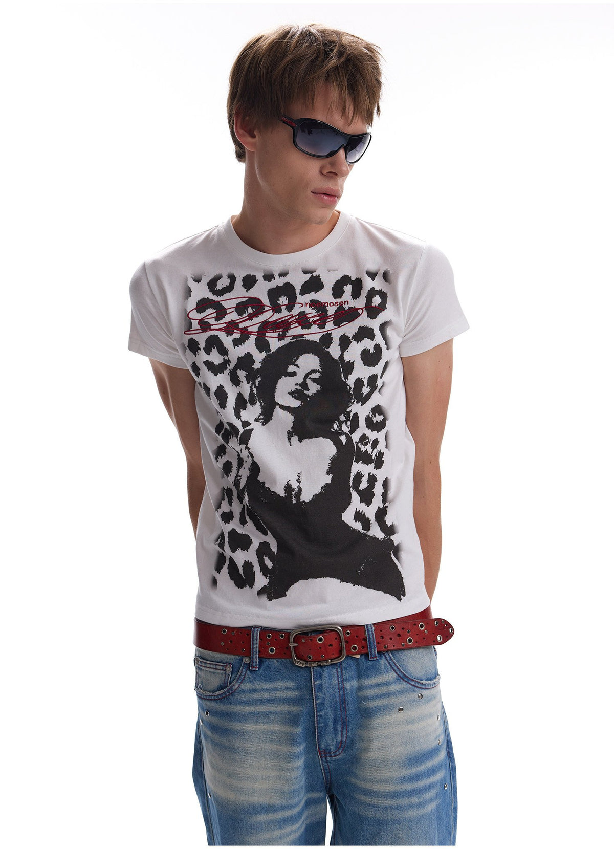 Leopard Portrait Print Top