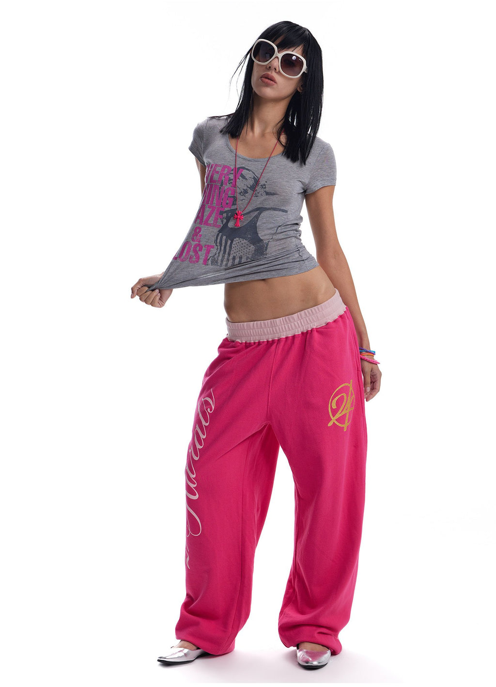 Portrait Colorblock U-Neck Top