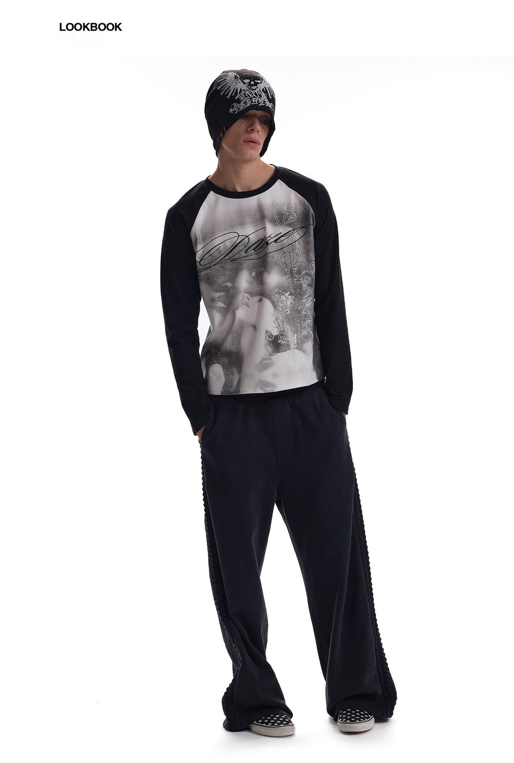 Millennial Portrait Raglan Top