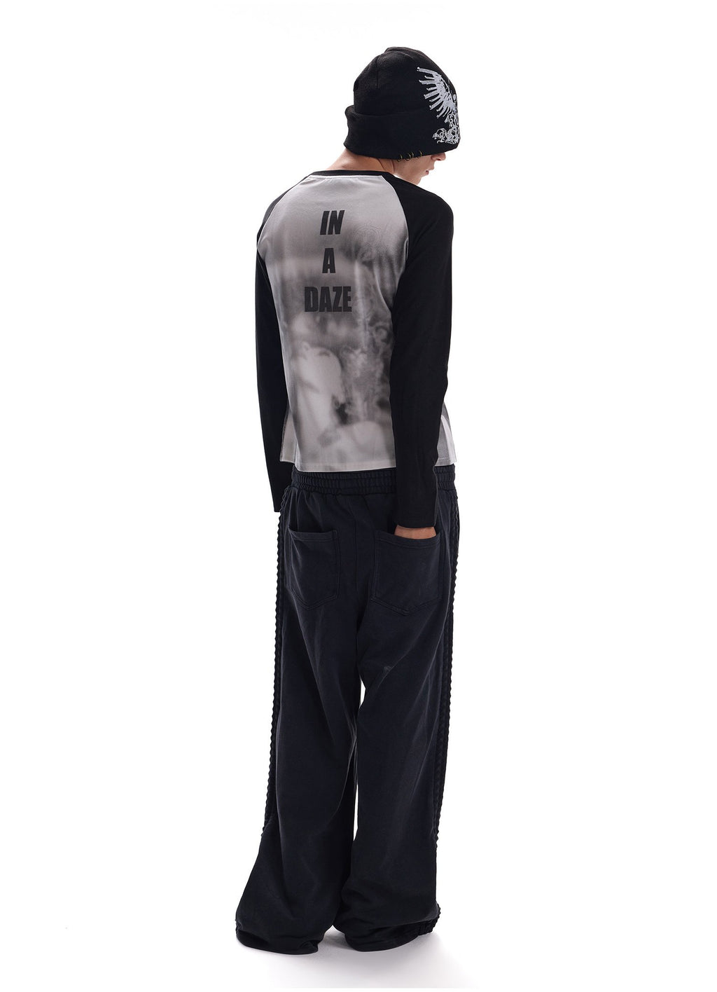 Millennial Portrait Raglan Top