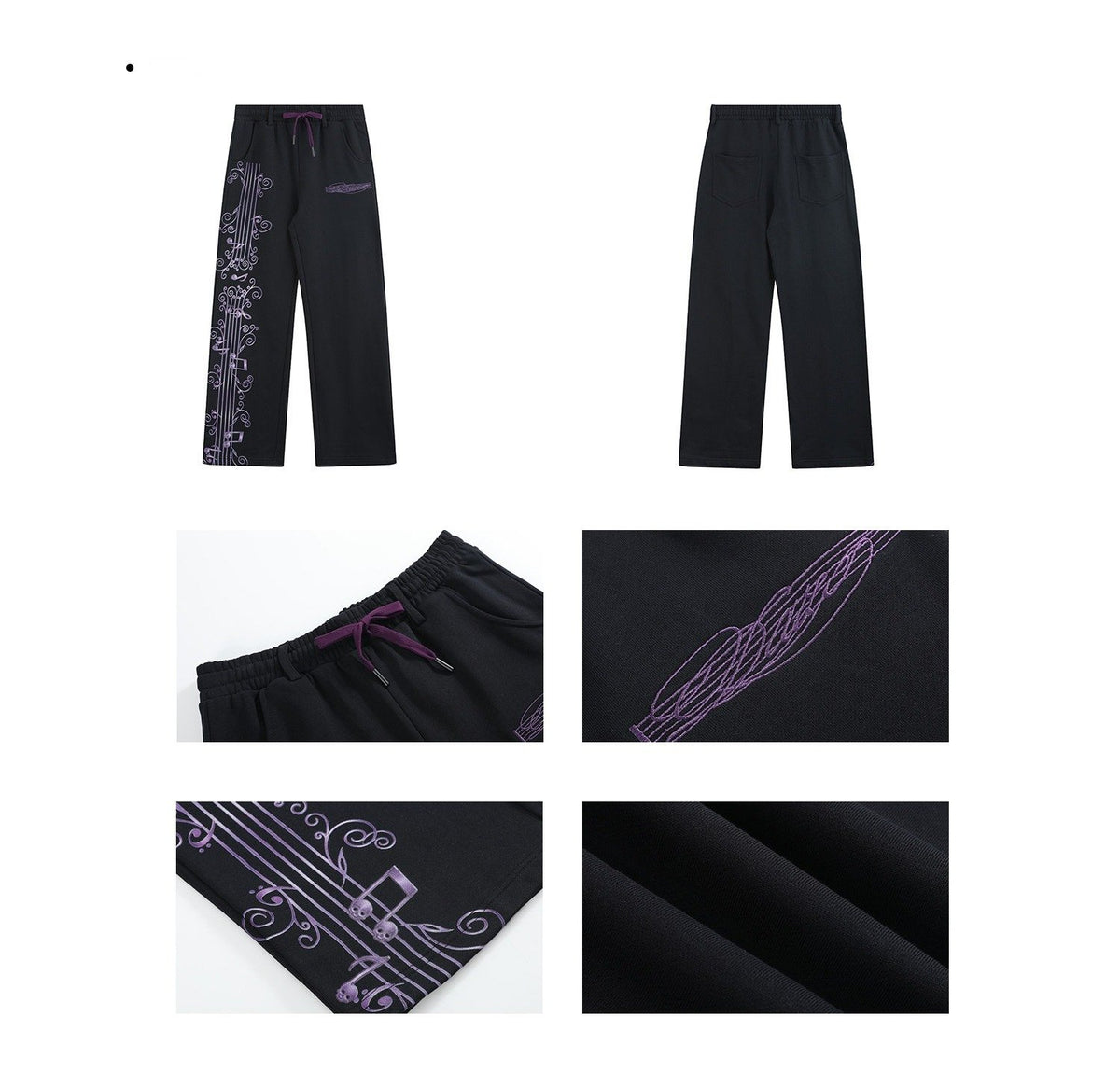 Vine Note Straight Pants