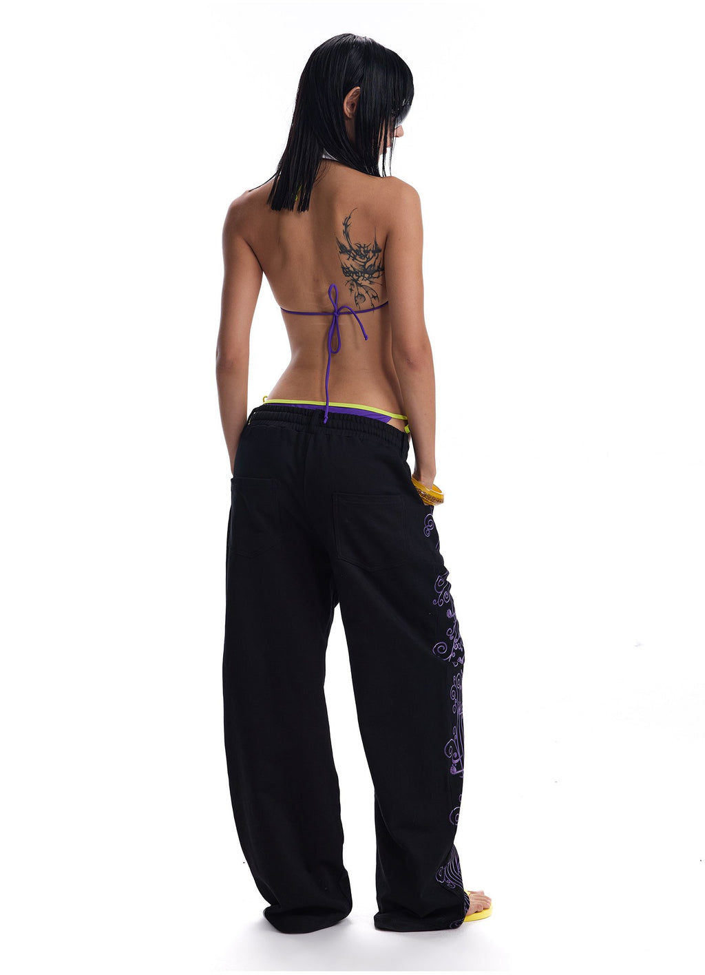 Vine Note Straight Pants