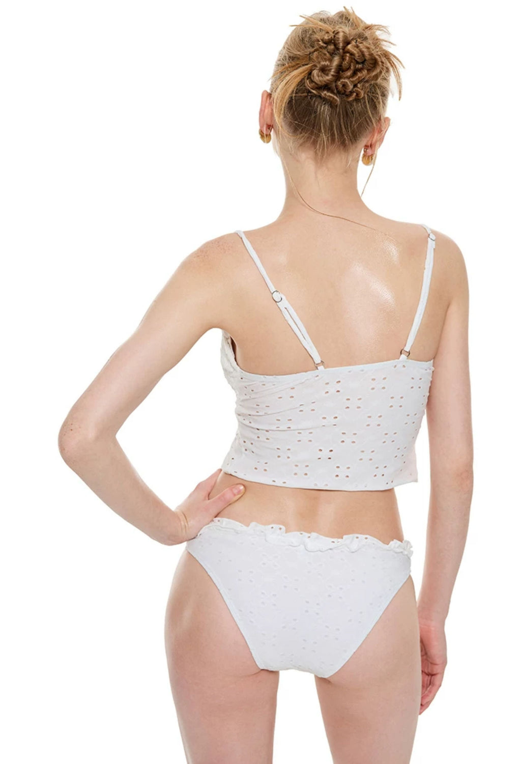 Lace Frill Tie Swim Set (2Piece)