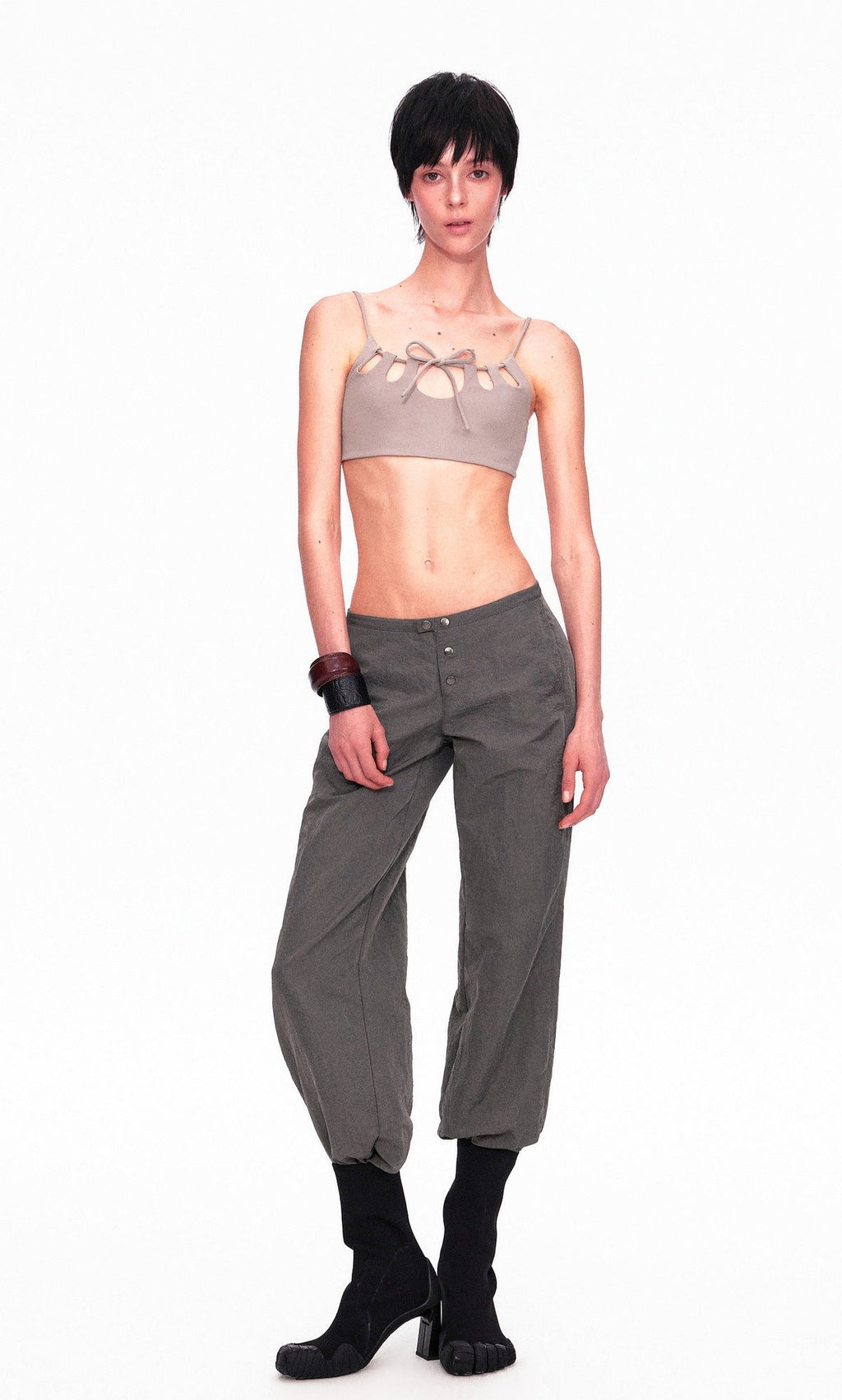 Cutout String Fit Top (3color)