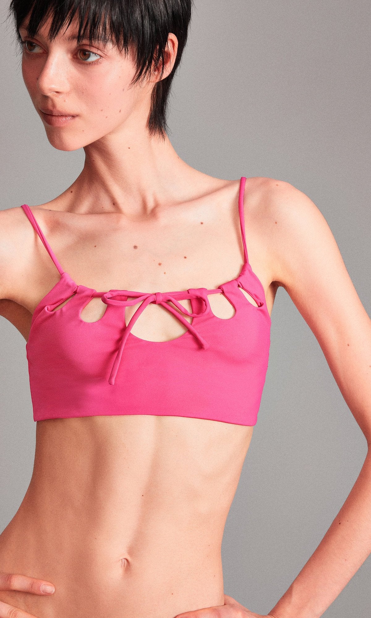 Cutout String Fit Top (3color)