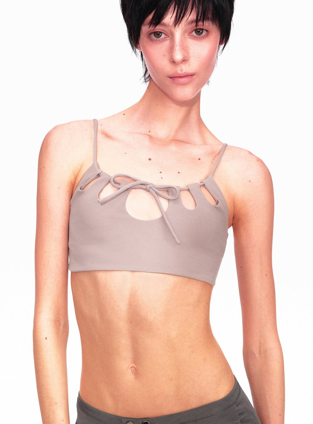 Cutout String Fit Top (3color)