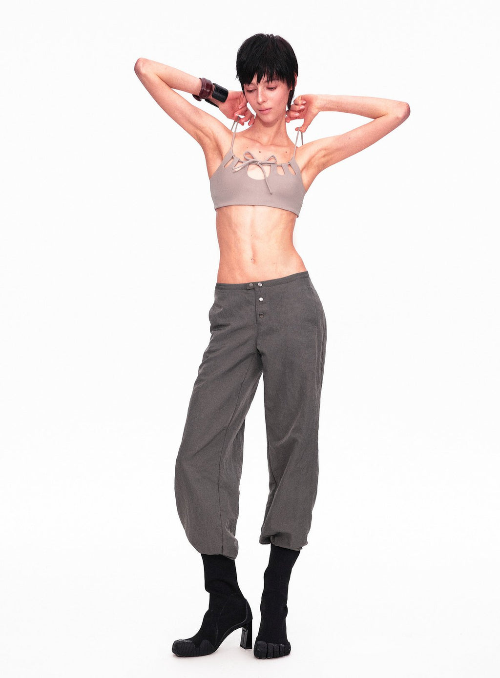 Cutout String Fit Top (3color)