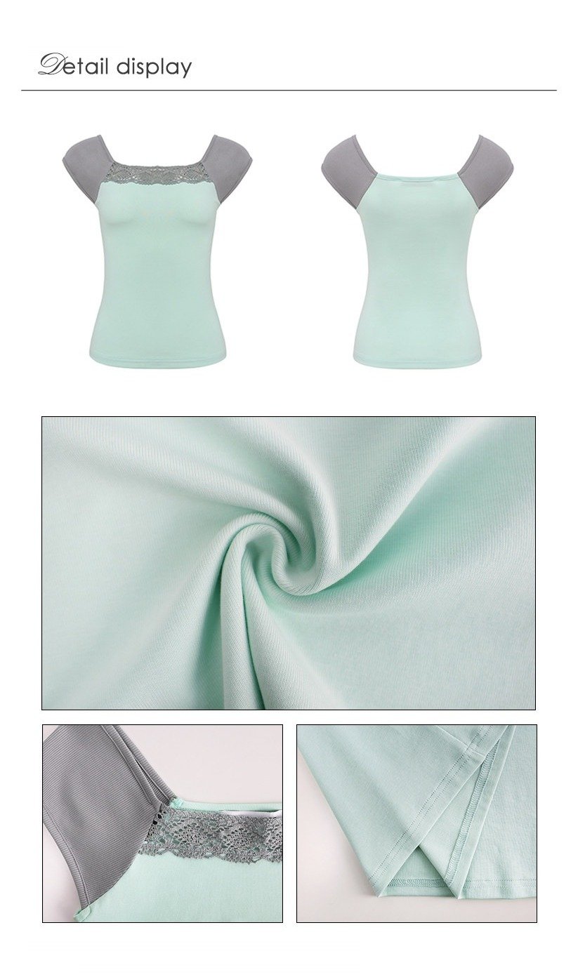 Mint Lace Frame Top