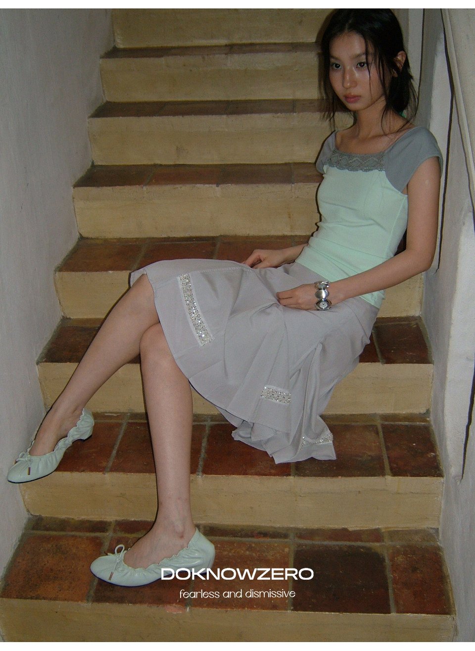 Mint Lace Frame Top