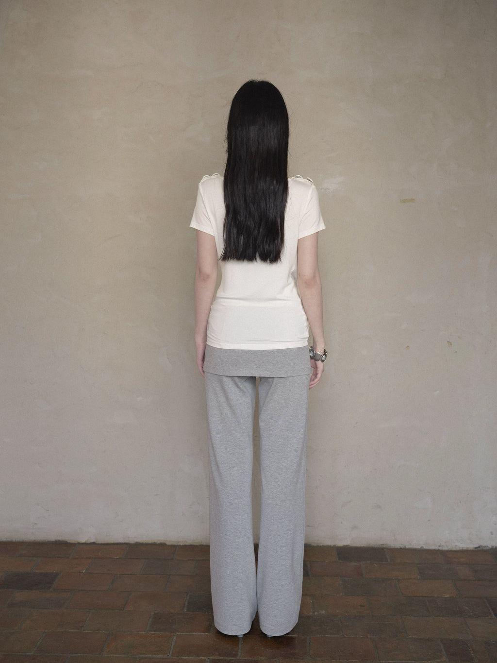 Cross Draped Layer Top Set