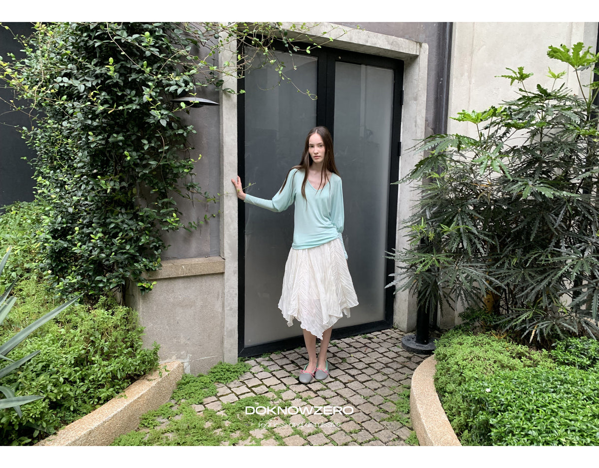 Pleat Wave Skirt
