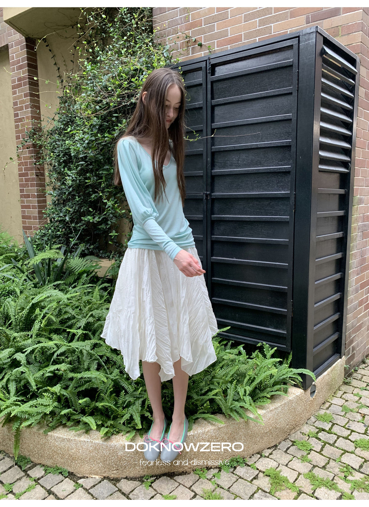 Pleat Wave Skirt