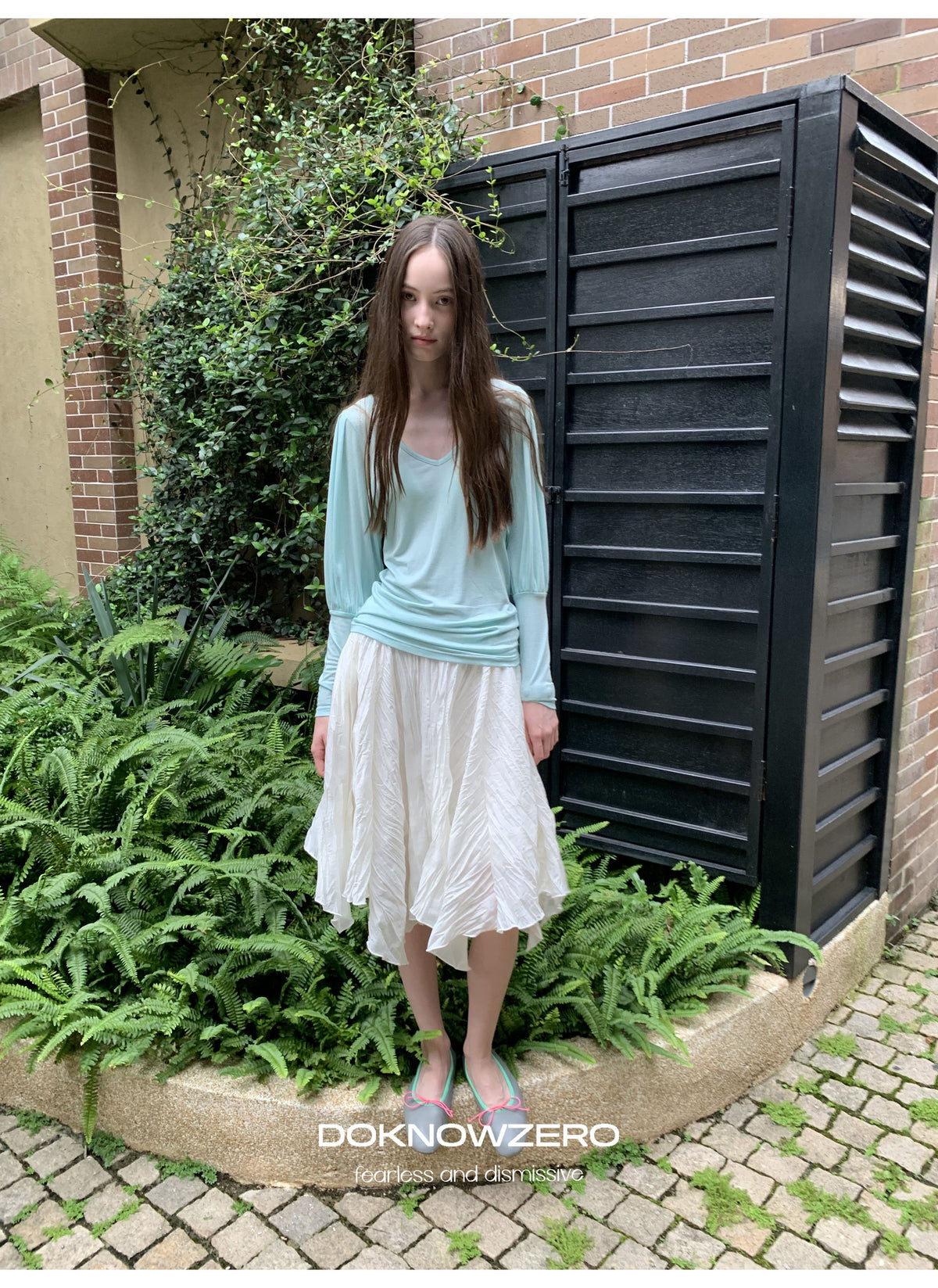 Pleat Wave Skirt