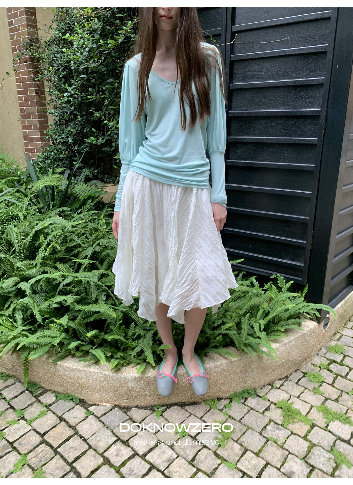 Pleat Wave Skirt