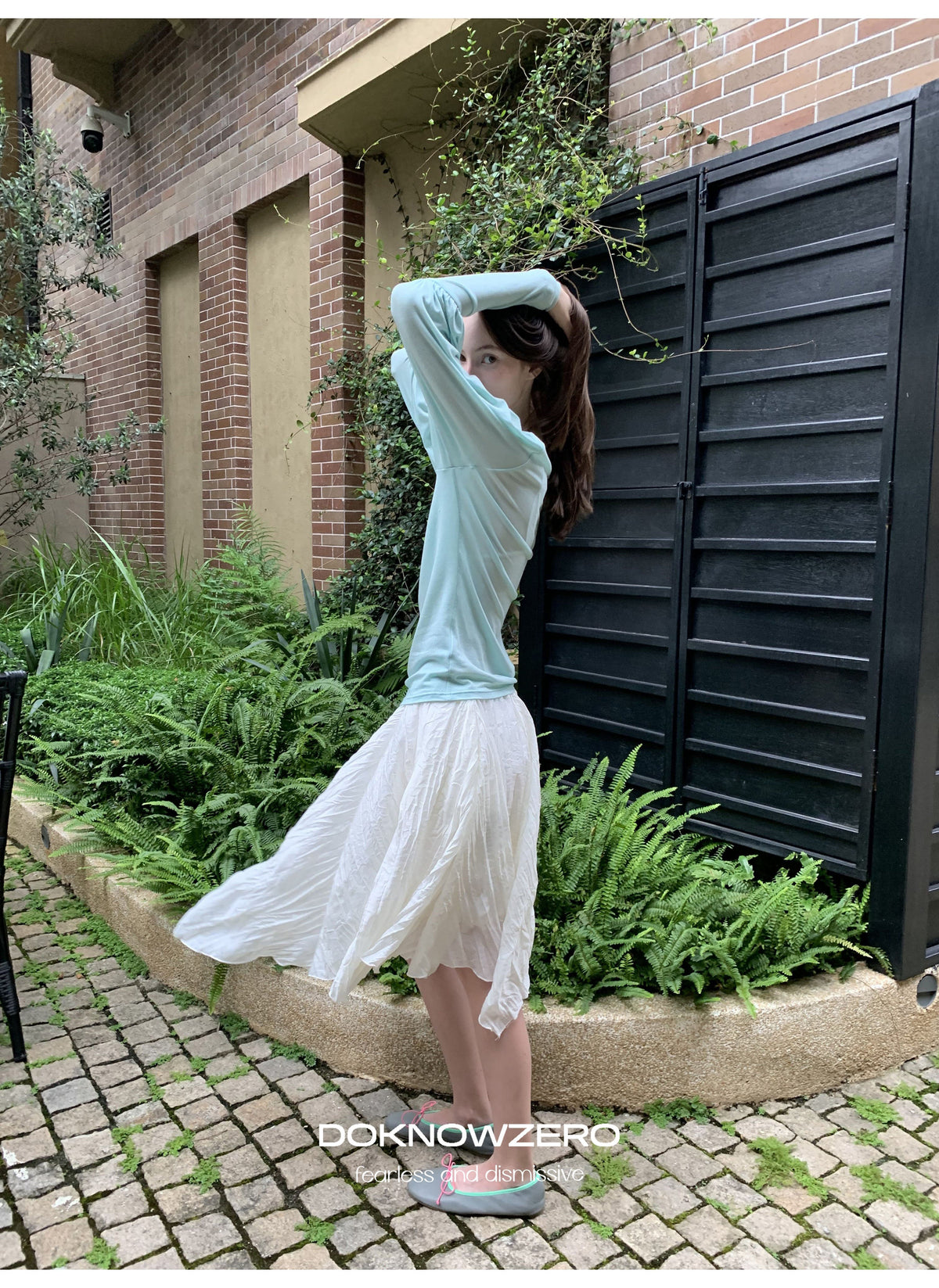 Pleat Wave Skirt