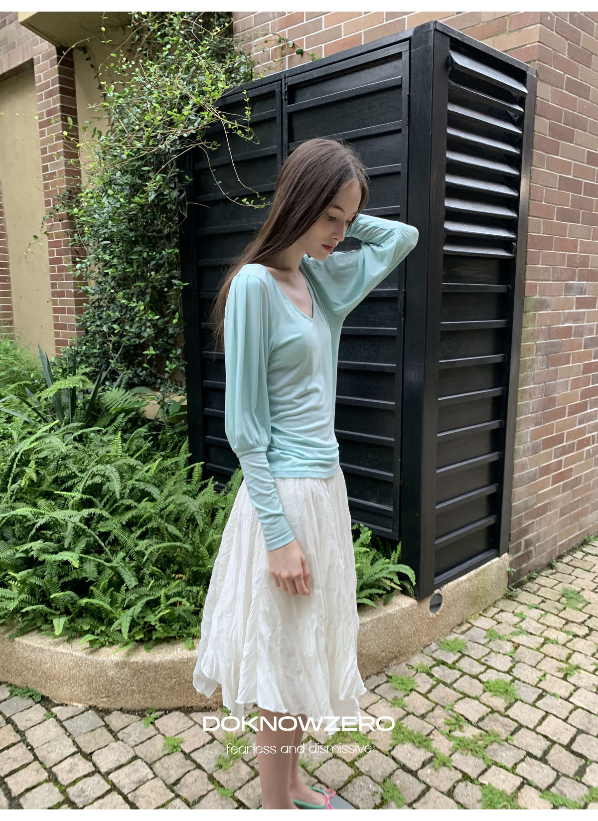 Pleat Wave Skirt