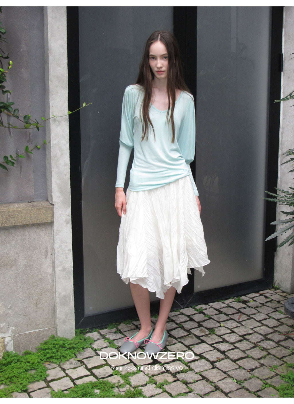 Pleat Wave Skirt