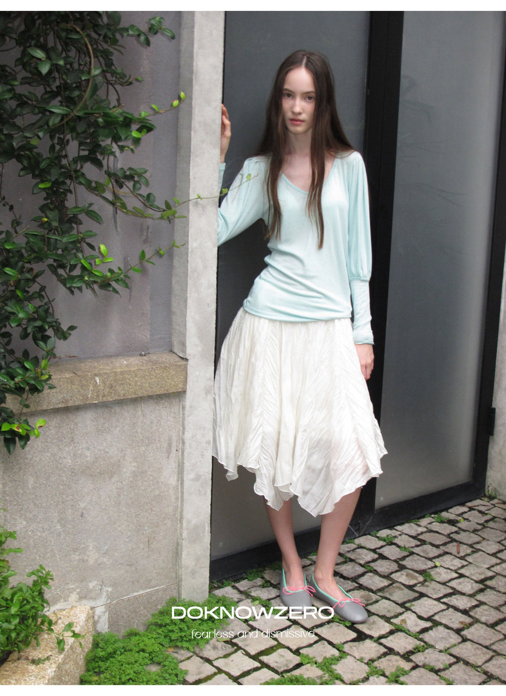 Pleat Wave Skirt