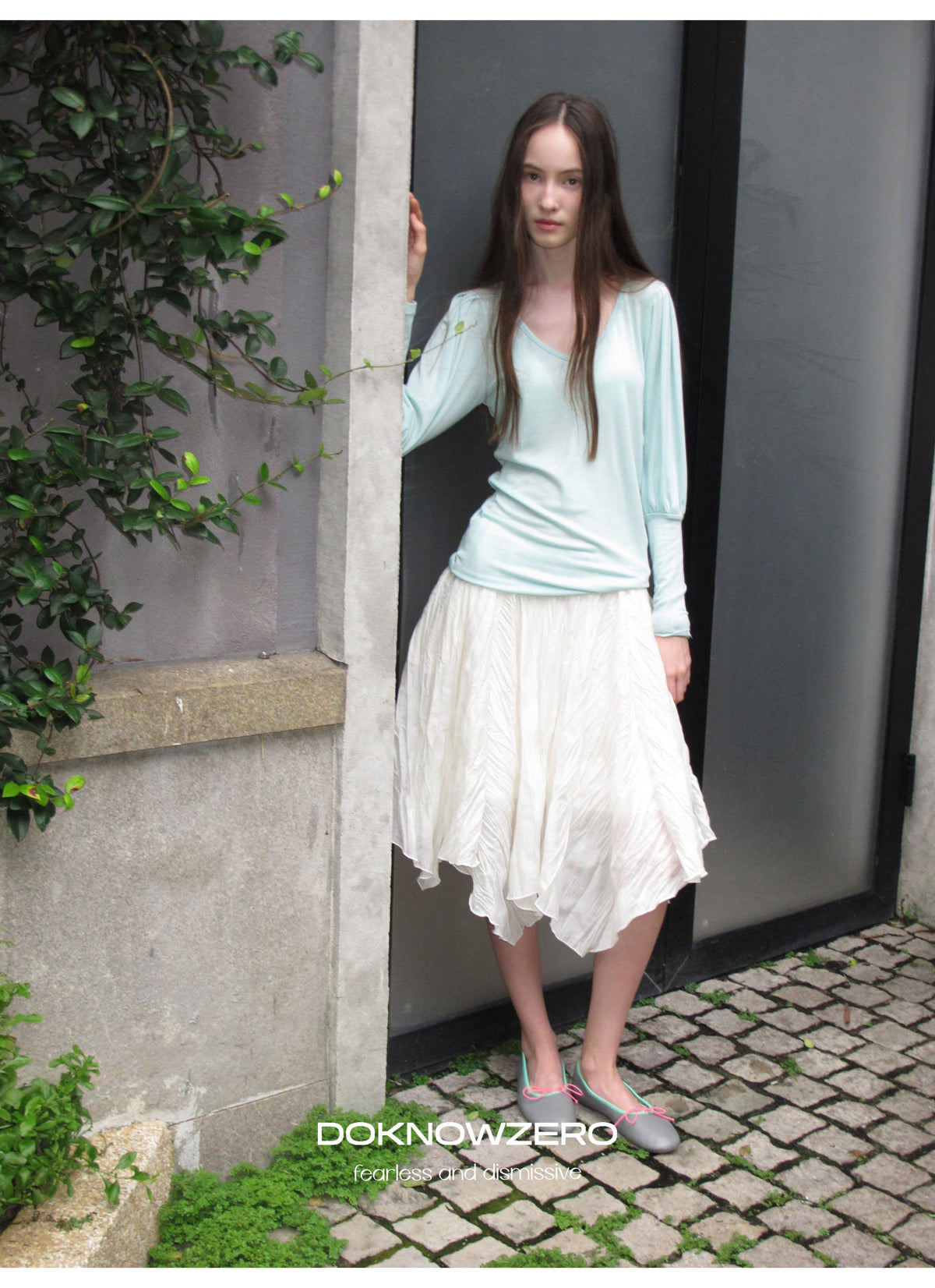 Pleat Wave Skirt