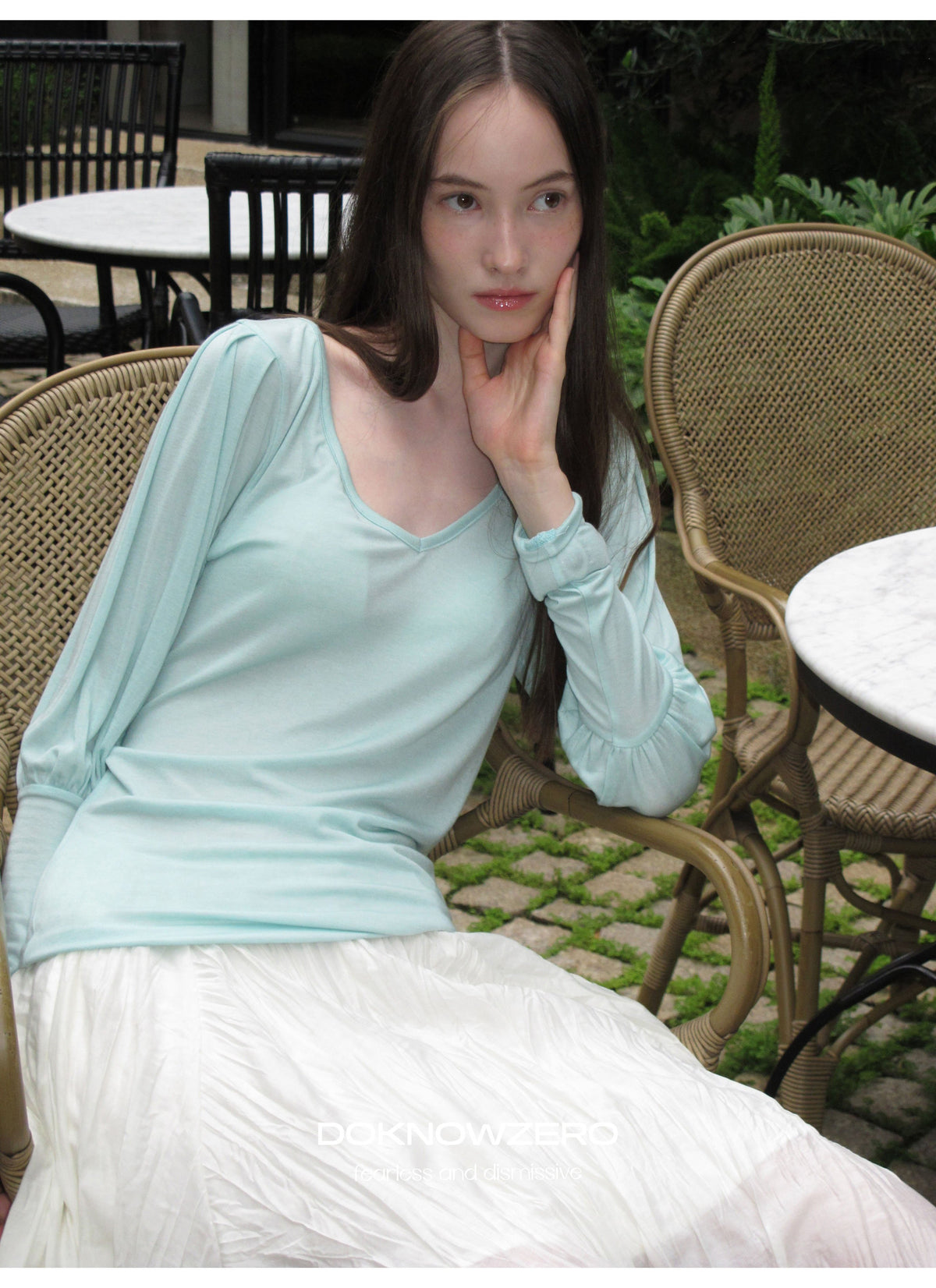 Pleat Wave Skirt