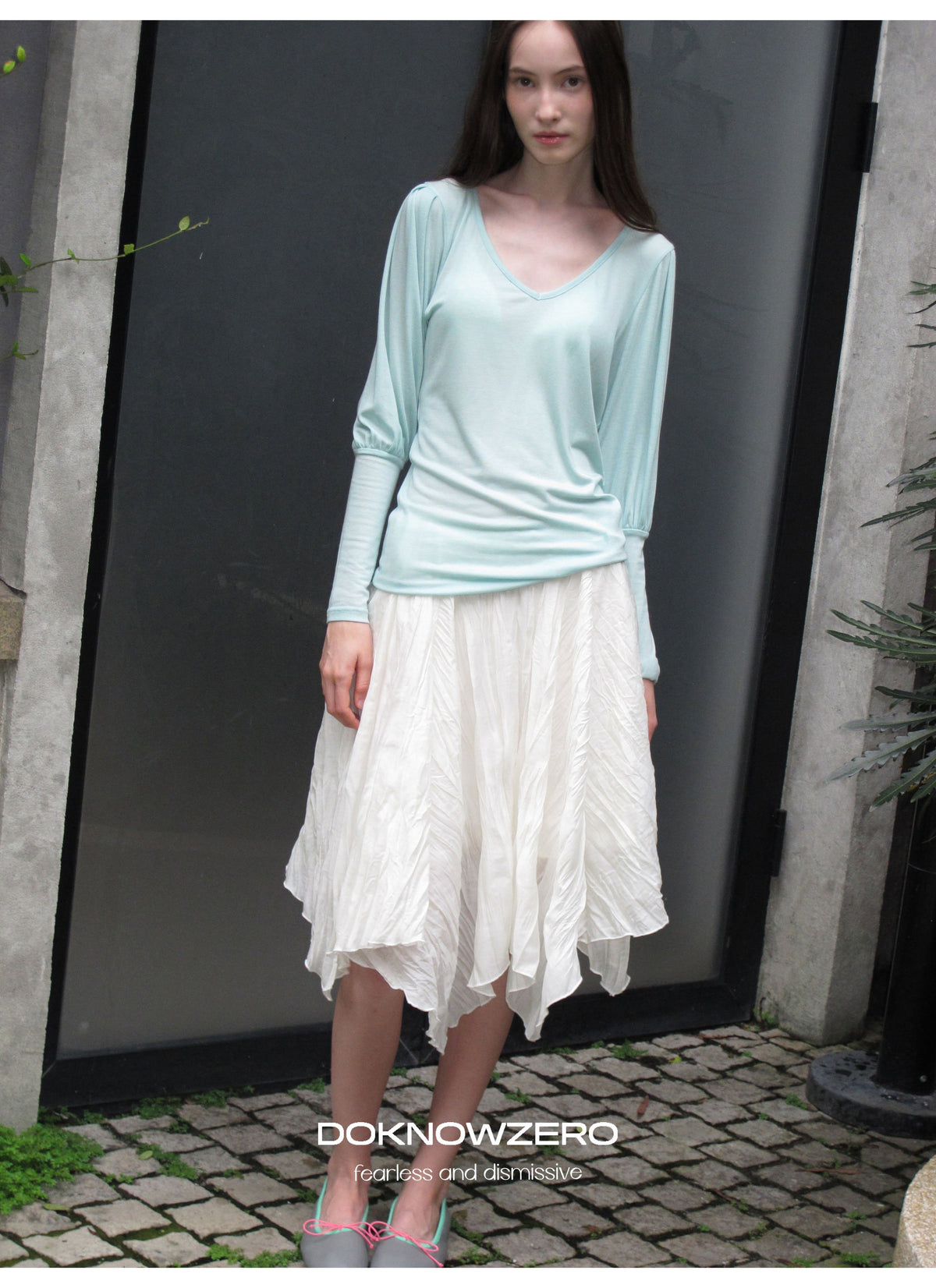 Pleat Wave Skirt