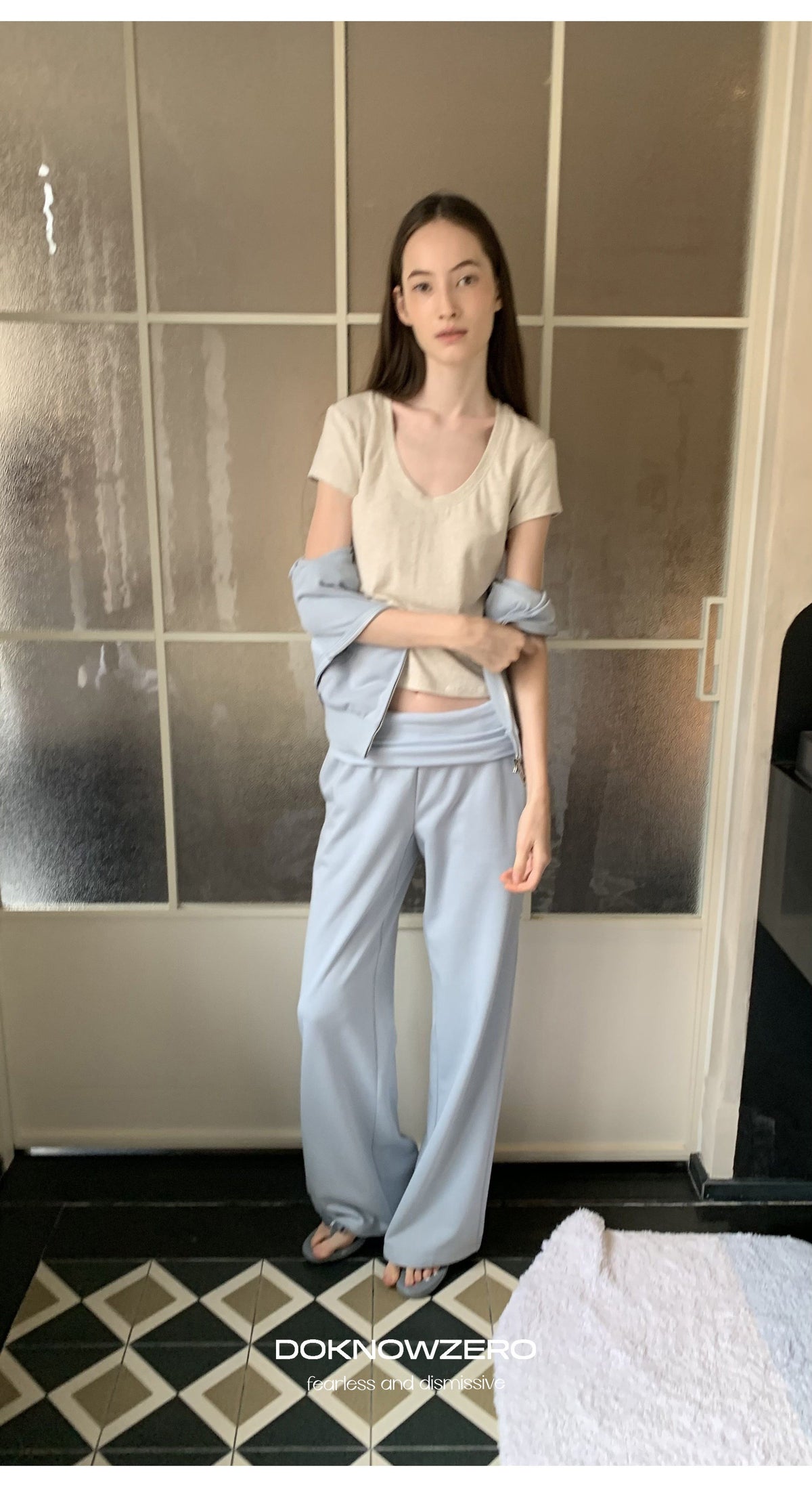 U-Neck Modal Stretch Top (2color)
