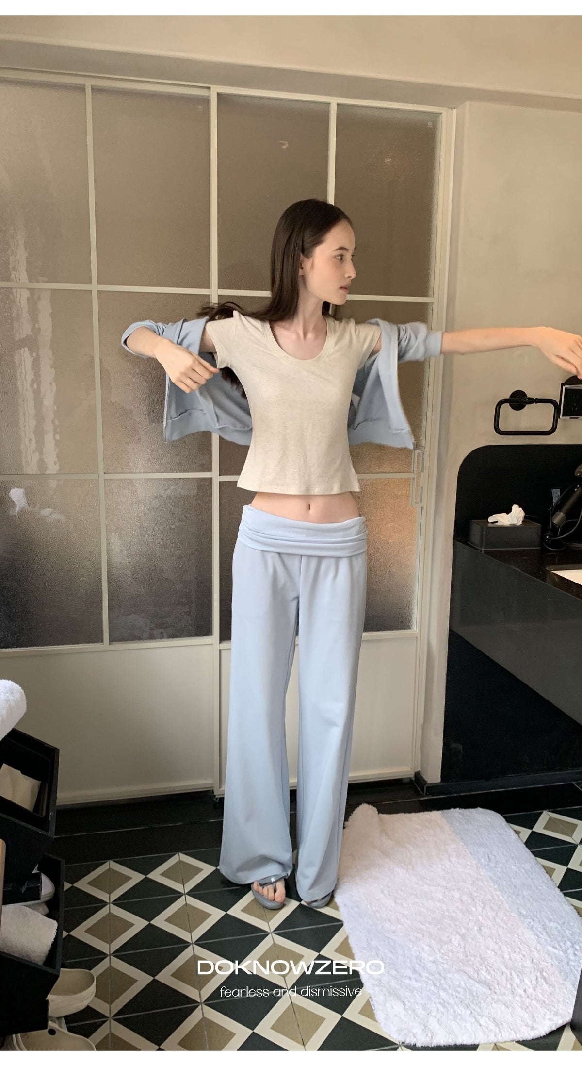 U-Neck Modal Stretch Top (2color)