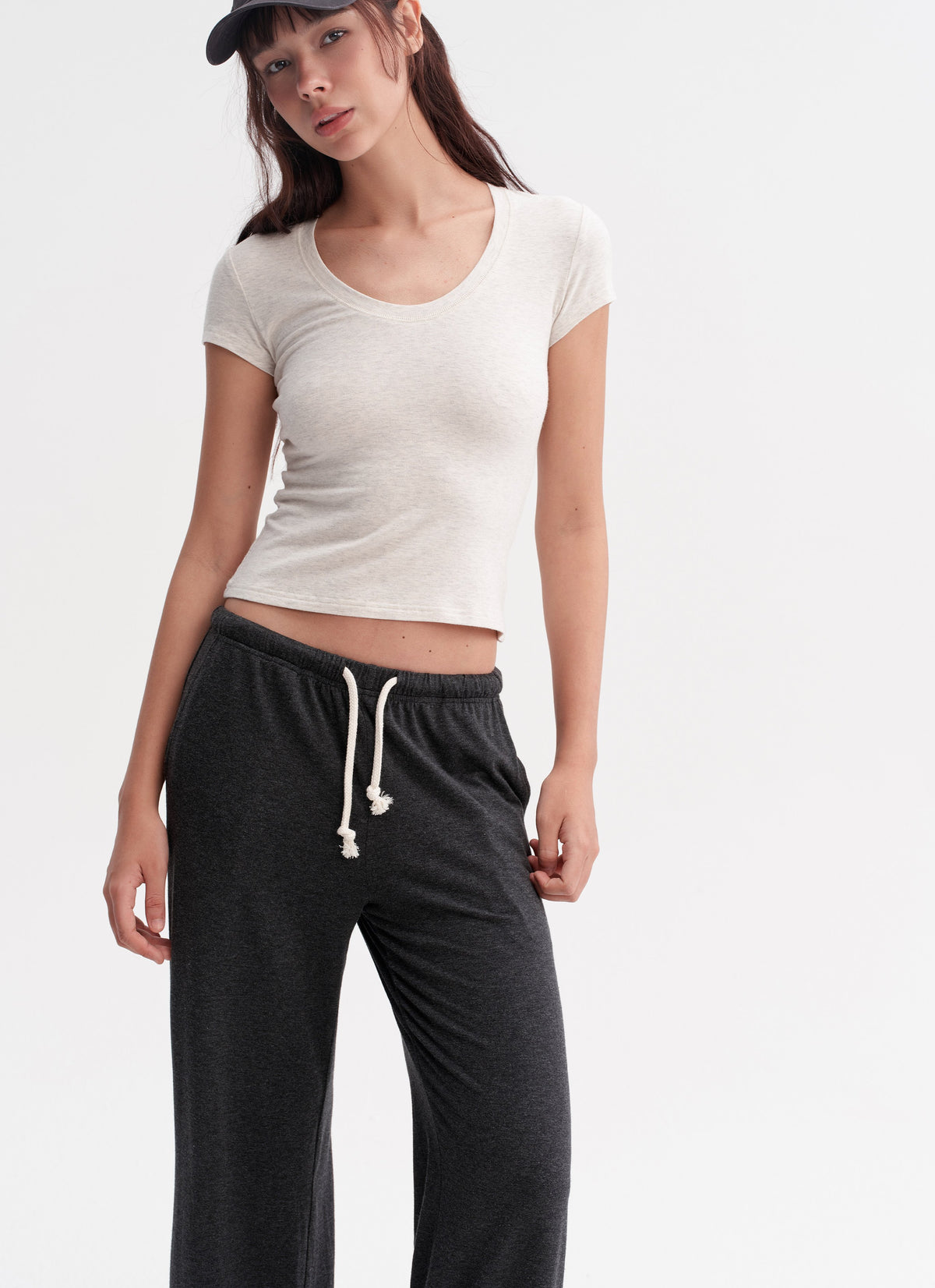 U-Neck Modal Stretch Top (2color)