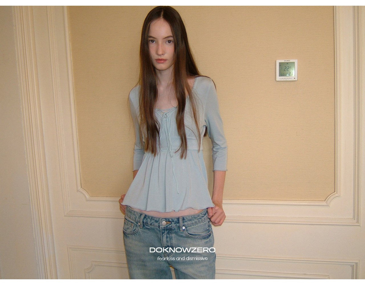 Cloud Drawstring Top