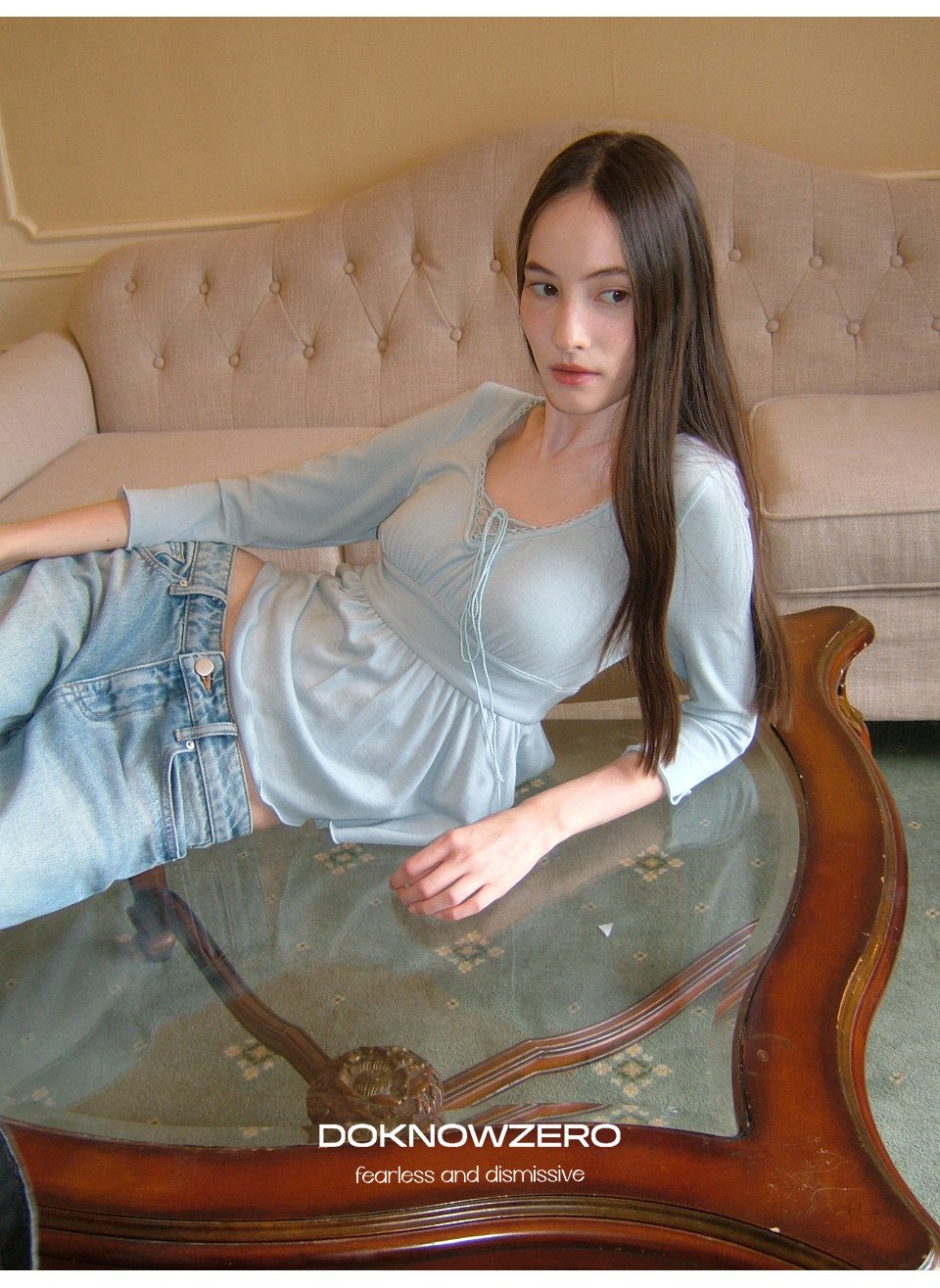 Cloud Drawstring Top