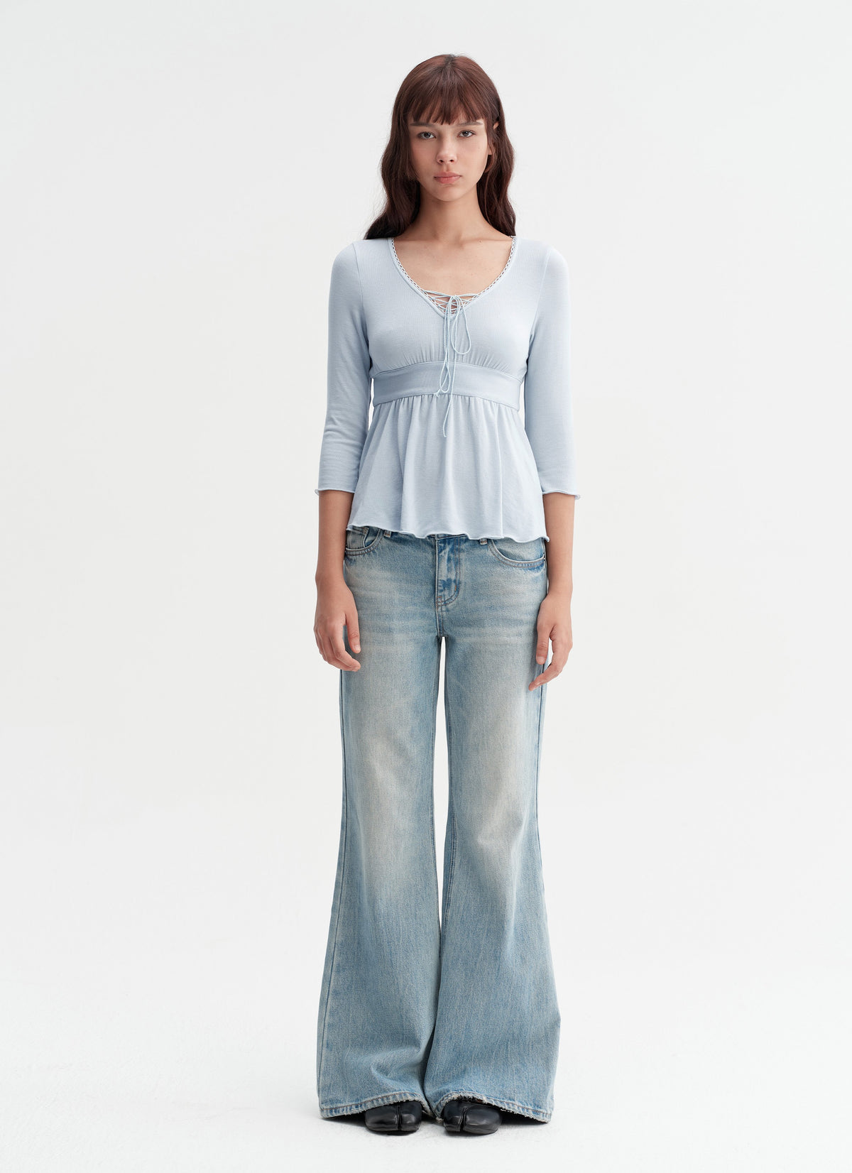 Cloud Drawstring Top