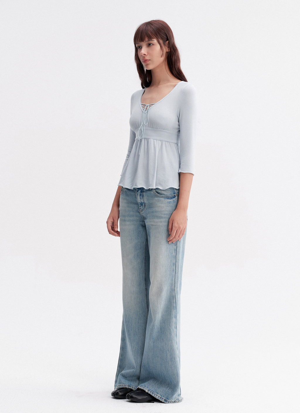 Cloud Drawstring Top